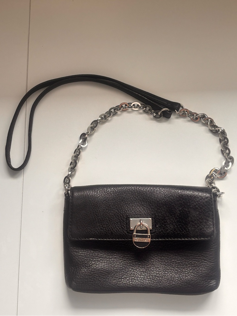 Vintage Calvin Klein Pebbled Leather Crossbody Shoulder Bag